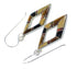 Multicolor Genuine Sterling Silver Southwestern Hook Dangle Earrings WX71692